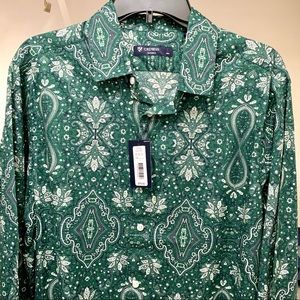 Daniel Cremieux Paisley Bandana Floral Shirt Large